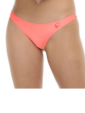 BODY GLOVE SMOOTHIES THONG SWIM BOTTOM - CORAL, Size XS, NWT